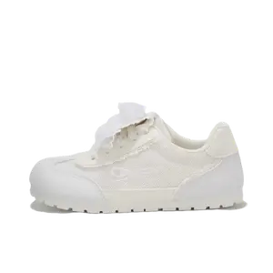 JimiXiong Женские скейтерские кроссовки лоу-топ экрю, цвет Ecru