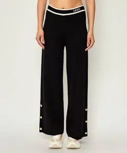 Трикотажные брюки Relaxed fit Liu Jo Sport, черный