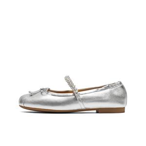 Туфли Мэри Джейн на плоской подошве женские BELLE, Ecru