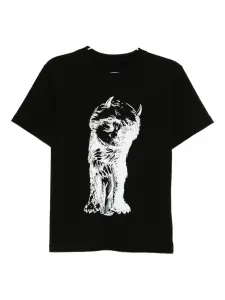 Футболка с принтом SACAI, черный