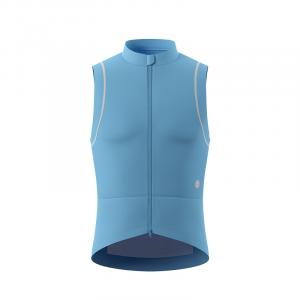 Велосипедный жилет мужской с круглым вырезом тонкий 361°, morandi синий