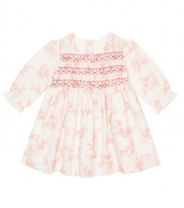 Платье из хлопковой смеси с детским принтом Tartine et Chocolat, Tabac