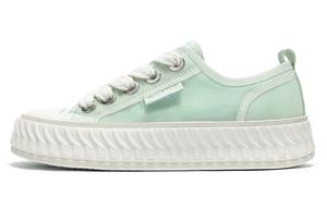 Женские кеды с низким верхом бежевого/черного/светло-зеленого цвета Dickies