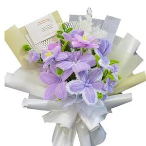 Плюшевый твист-стик цветочный букет материалы для рукоделия diy сумка кукла Handsome, фиолетовый