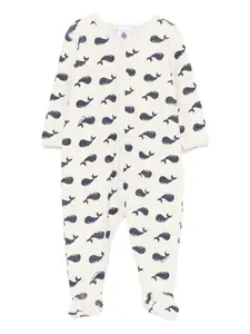 Пижама с китовым принтом Petit Bateau, нейтральный