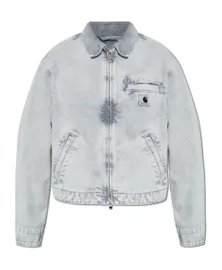 Джинсовая куртка Carhartt Wip, серый