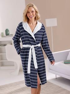 Comtessa Банный халат в сине-белую полоску