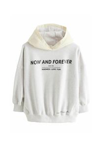 Худи Next Hoodie, Grey Ecru Contrast/Grey