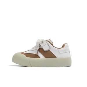 Низкие скейтерские кроссовки для детей YEARCON, бежевый/коричневый