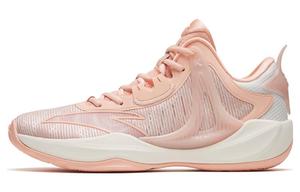 ANTA Хассарс 8 противоскользящие износостойкие низкие баскетбольные кроссовки мужские розово-белые