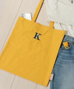 Сумка-шоппер с вышитой инициалом Studio Clip, цвет K02