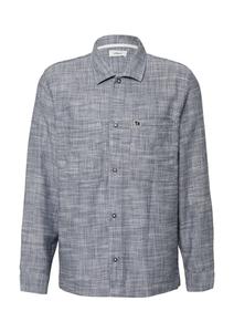 Рубашка на пуговицах классического кроя s.Oliver, marine blue