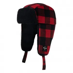 Мужская шапка-ушанка из шерпы Bula, Plaid Red