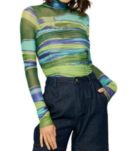 Синий топ-боди со сборками Joni Line and dot, синий