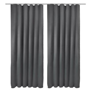 Штора Beautissu , 140x1 см, антрацит