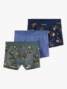 Детские боксеры из хлопковой смеси Lindex, Pack of 3, Dark Blue