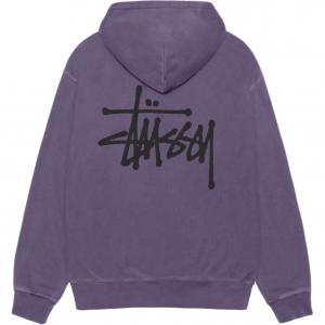 Базовый худи Pigment Dyed Stussy, grape фиолетовый