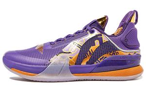 LINING Лининг Спид 7 Амортизирующие Противоскользящие и Износостойкие Низкие Баскетбольные Кроссовки Синий Фиолетовый