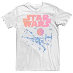 Мужская футболка с логотипом X-Wing и эффектом омбре Star Wars