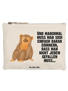 Mr. & Mrs. Panda Сумка для туалетных принадлежностей в виде обезьянки с надписью, выполненной белым цветом