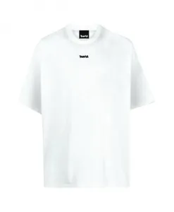 Базовая хлопковая футболка с минималистичным логотипом. Disclaimer, белый