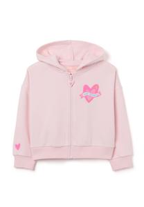 Худи OVS REGULAR FIT WITH ZIP, Light Pink/Pink