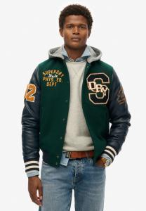 Куртка Superdry & Co COLLEGE PATCHED, Dark Pine Green/Green