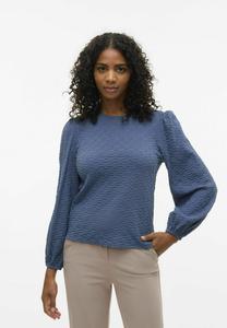 Блуза Vero Moda VMFLOWER, China Blue/Blue-Grey