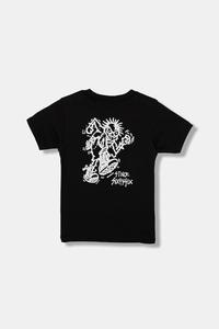 Детская хлопковая футболка Stomper SS Vans, черный