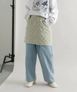 Стеганая вязаная юбка Kbf, цвет Oyster