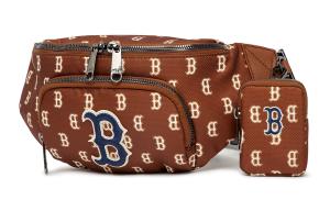 MLB Монограмма Коллекция Полиэстер Комбинированная Сумка Нагрудная Сумка Поясная Сумка Классическая Унисекс Коричневый, Brown
