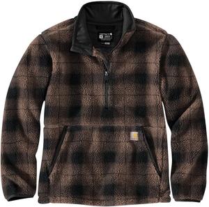 Carhartt мужская свободная флисовая толстовка, Sepia Ombre Plaid