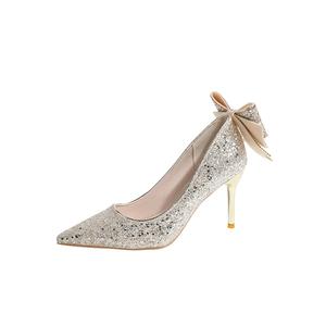 Туфли Slim Heel High Heels Women's Gift Box Set Dawei's house, Champagne