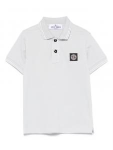 Рубашка поло с нашивкой Compass Stone Island Junior, синий