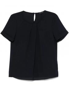 Luisa Cerano блузка со складками, синий