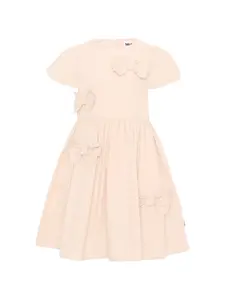 Платье с короткими рукавами и бантом Molo, розовый