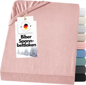 Простыня фланелевая на резинке 140х200 из 100% хлопка, однотонная белая Carpe Sonno