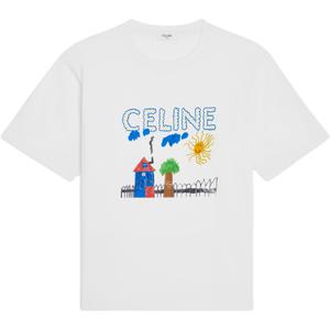 CELINE Футболка женская белая