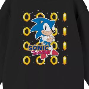 Футболка с длинными рукавами Sonic The Hedgehog Golden Rings для мальчиков 8–20 лет Licensed Character
