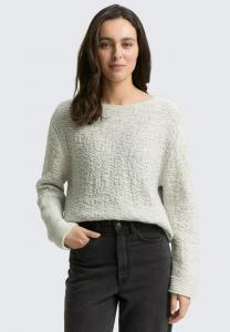 Джемпер TOM TAILOR MIT STRUKTUR, Grey Gradient Knit/Grey