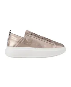 Уэмбли-Донна в ламинированном платье из телесной кожи Alexander Smith, розовый