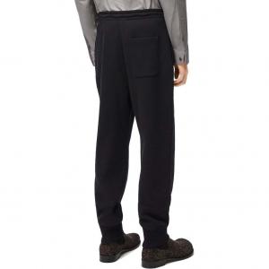 Трикотажные спортивные штаны мужские черные Loewe, черный