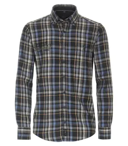 Рубашка CASAMODA с длинными рукавами "Повседневная рубашка CASAMODA в клетку", серый