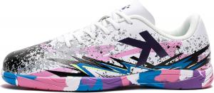 Футзальные кроссовки KELME Pro - обувь для игры в зале для взрослых унисекс - футзальные кроссовки для мужчин и женщин, белый/фиолетовый