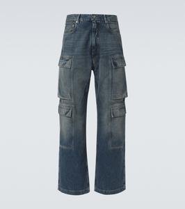 Джинсы карго Hollywood Rick Owens, Washed Indigo