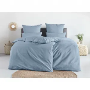 Постельное белье Андас» Сари2 размера. 135x200 или 155x220 см", однотонное постельное белье из хлопка, идеально подходит для лета Andas, цвет blau