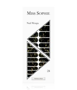 Фольга для ногтей Miss Sophie Marbleous Black, Muster Metallic, 20g