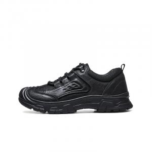 Мужские низкие альпинистские ботинки Slip Resistant Abrasion Resistant CAMEL, night черный