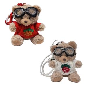 Плюшевый кулон Pilot Bear Dolls высотой 11 см ROUERXIONG, белый