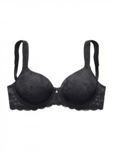 Бюстгальтер с подушечками черного цвета LASCANA